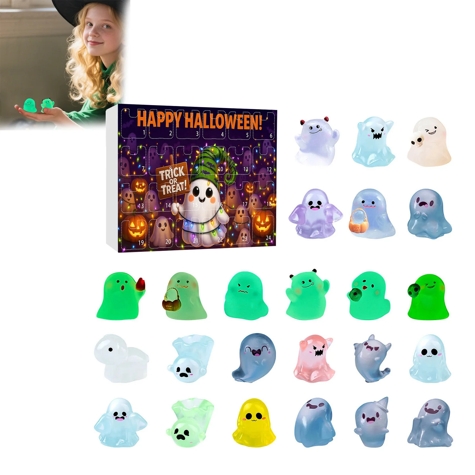 Kitchen Timer Cute Owl Glow In The Dark Halloween Advent Calendar Mystery Desktop Ornament Christmas Countdown Calendar Kids