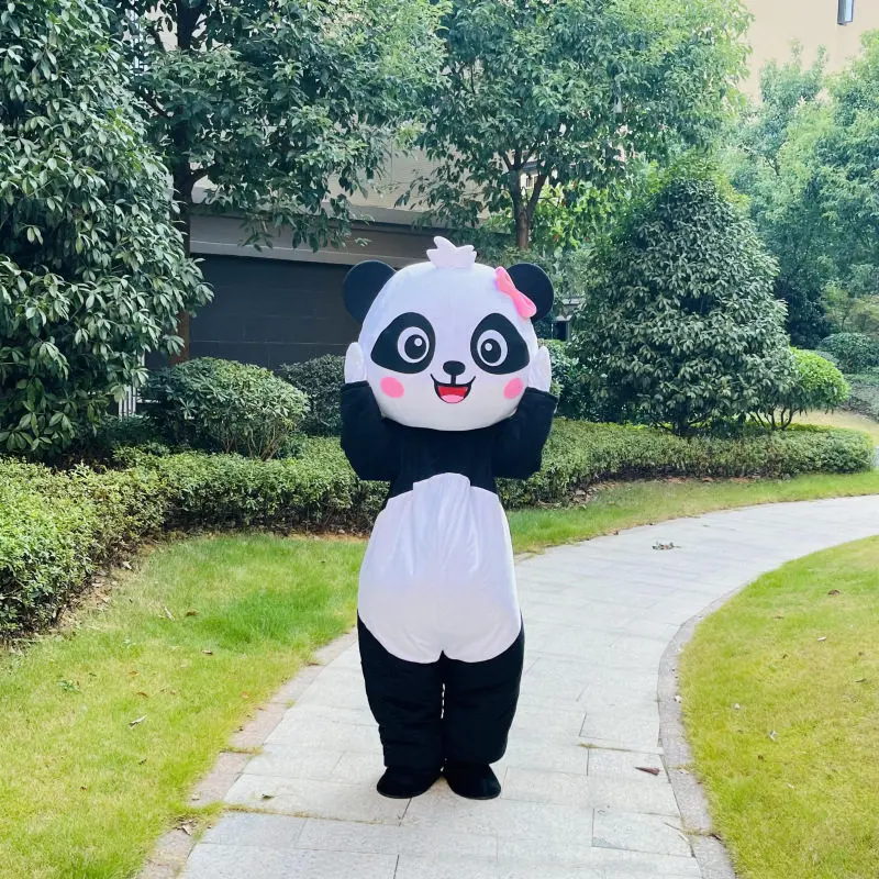 

Гигантская панда, мультяшная кукла, одежда для взрослых, прогулочная деятельность, флаер, милая кукла, одежда, реквизит, одежда с пандой