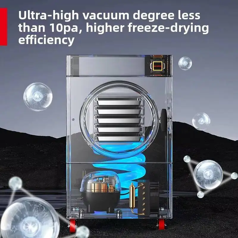 

Fully Household Vegetable Intelligent Meat Fruit Vacuum Small Commercial Medicinal Automatic Freeze Dryer