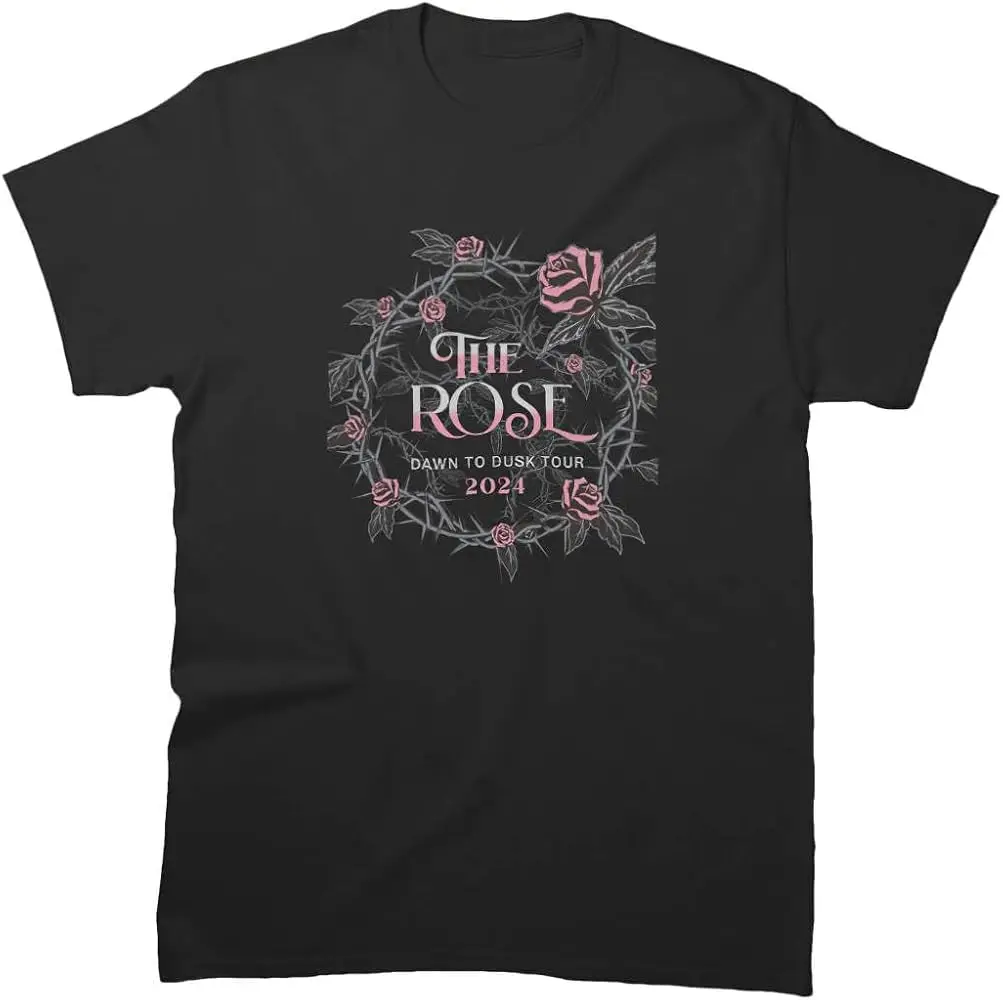 Unisex Shirt Dawn Tee to  Dusk Friends Tour Sleeve Concer Cotton The Rose Band T-Shirt  High Quality 100%Cotton Short Sleeve