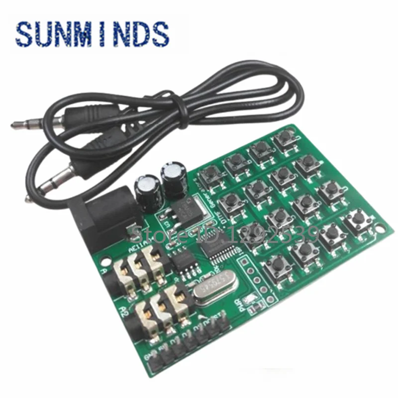 1pcs AE11A04 DTMF Generator Encoder Transmitter Module Dialing Keyboard MCU Control For PC Interphone Mobile For Smart Home
