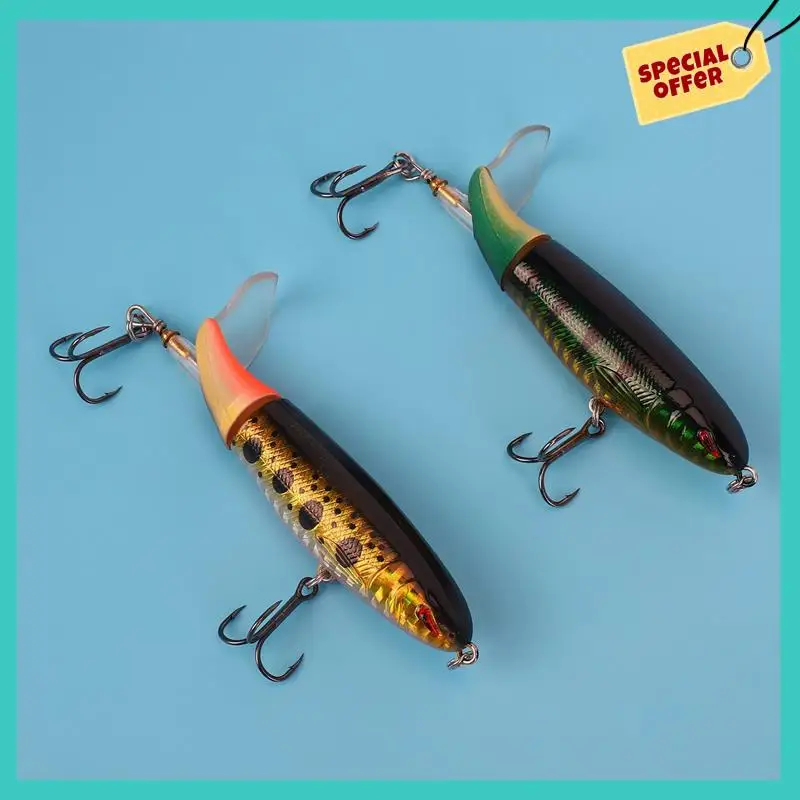 

-ABHW 12Pcs With Box Whopper Plopper 100Mm 13G Floating Popper Fishing Lure Artificial Hard Bait