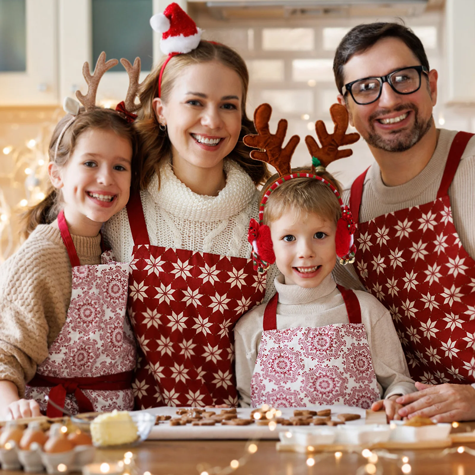 3 szt. Świąteczne nauszniki z motywem Świętego Mikołaja, bałwana i renifera, ciepłe osłony na uszy, zimowe akcesoria na imprezy świąteczne dla kobiet i mężczyzn