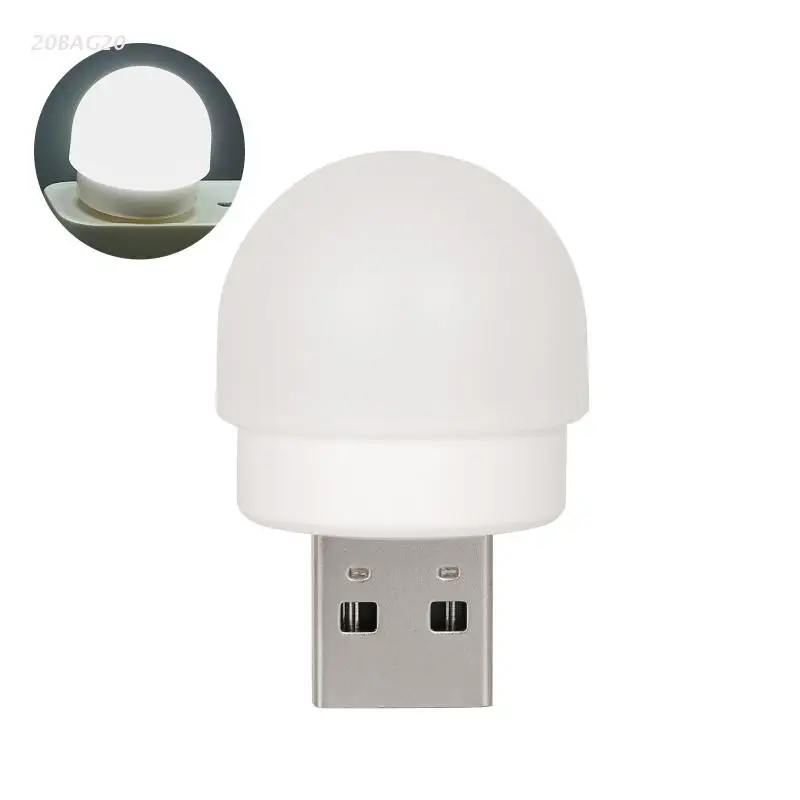 Mini LED Reading Lamp Night Light USB Round Lamp Eye for Protection Computer Mobile Power Lamp for Bedroom Bedside