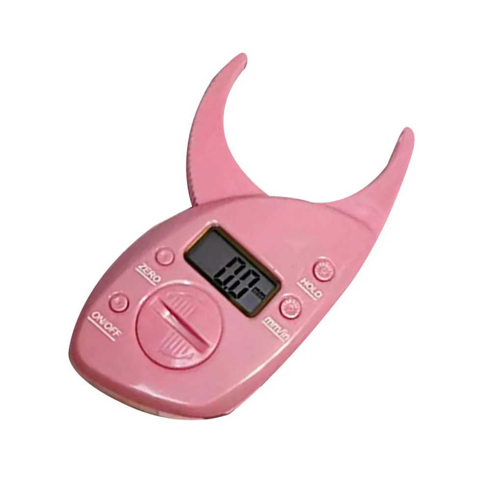 

1Pcs Digital Body Fat Caliper Silver Portable Clear Display Fitness Tool Body Fat Tester Accurate Measurement for Women Men