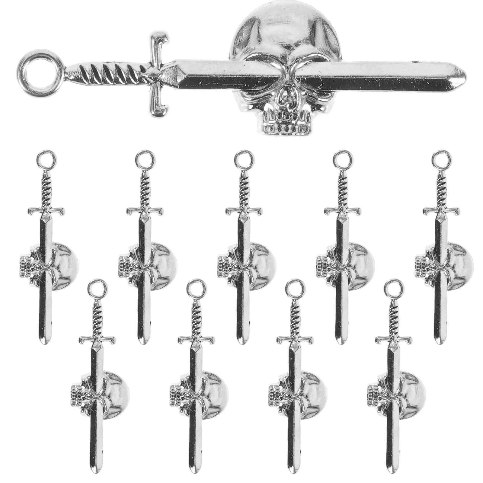 

10 Pcs Locket Charms for Jewelry Making Metal Lovely Pendant DIY Clothes