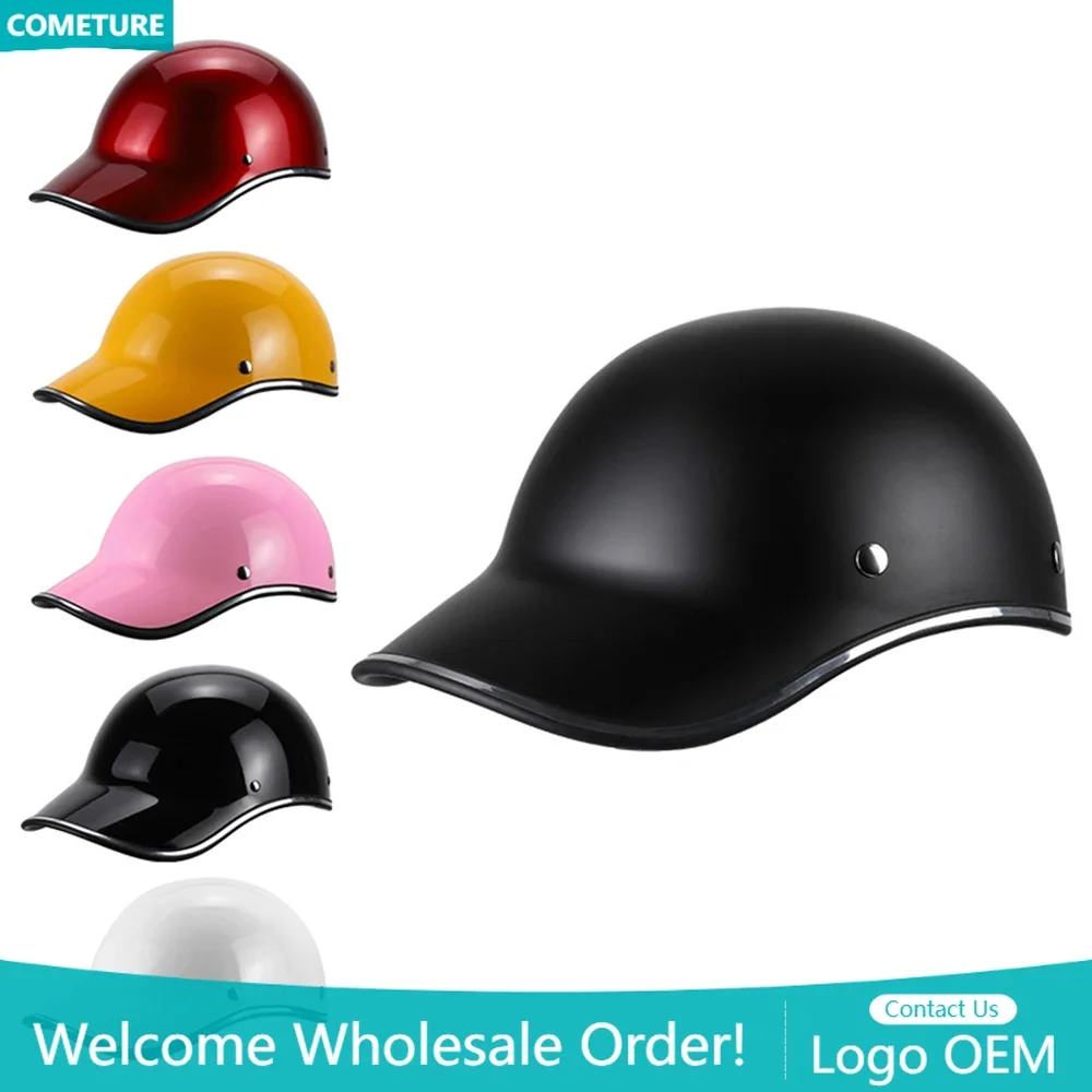 

Motorcycle Helmet Baseball Cap Half Cycling Bike Bicycle Baseball Cap Helmet Safety Adults Bicycle equipment