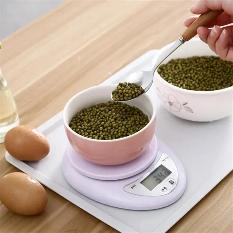 Electronic Scales 5kg/1g Portable Digital LED Display Food Balance Measuring Weight Scale Kitchen Baking Scale Kitchen Tools