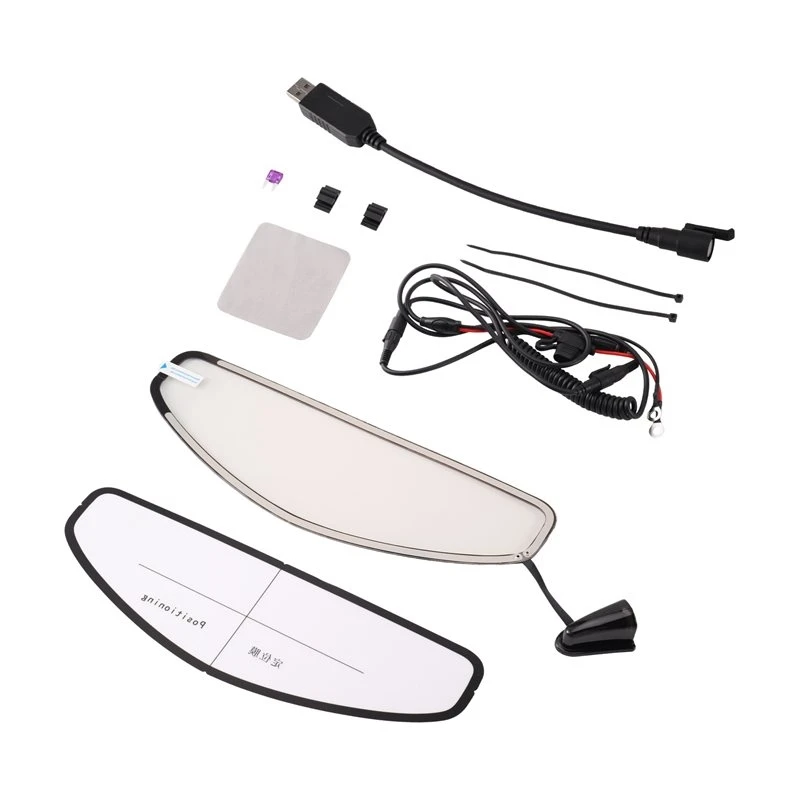 New-Motorcycle Electric Heating Film Anti-Fog Visor For Winter For Helmet Ultra Clear Lens Patch 265X88mm