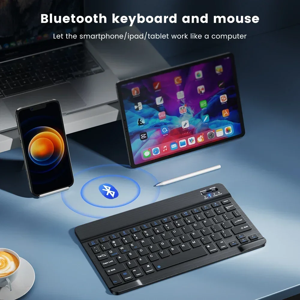 

Bluetooth Wireless Keyboard Mini 78-Key IOS Android Windows Compact and Convenient Chargeable Silent Typing IPad Tablet Keyboard