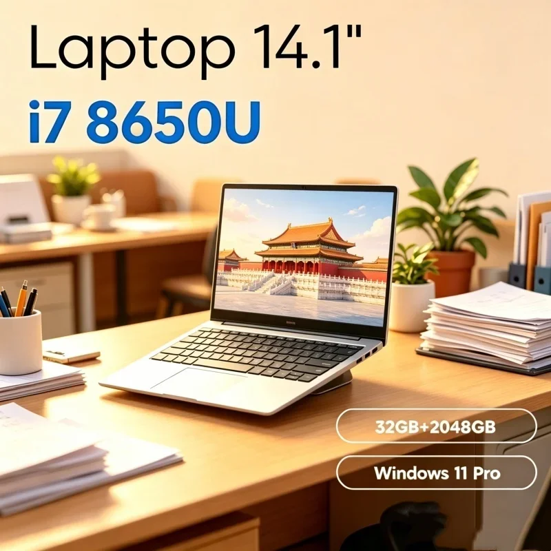 

Wise 2026 Bulwarked 14.1" Fibrous Exquisite Laptop Intel Core I7-8650U RAM M.2 SSD Windows 11 Pro Home Delicate Tabernacle