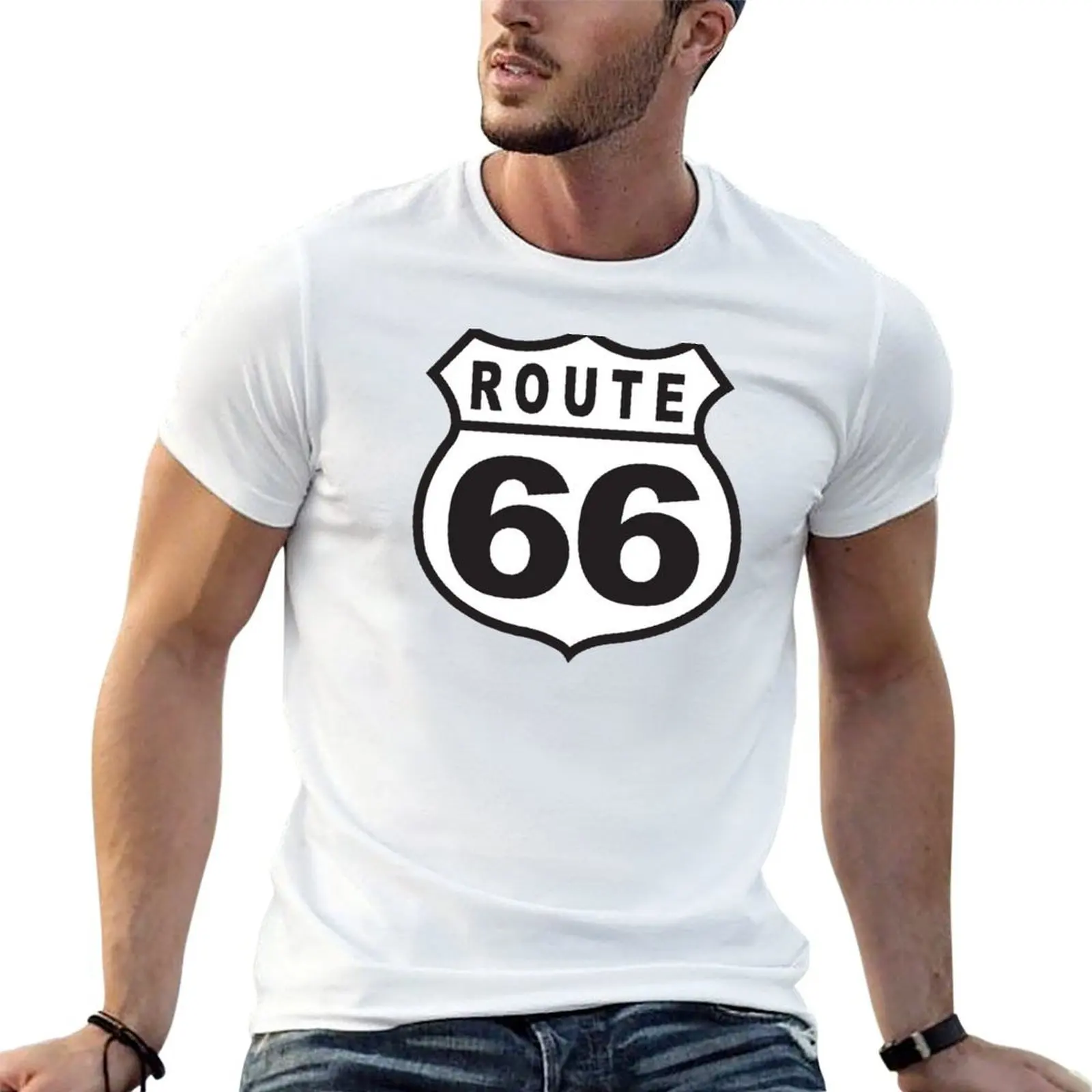Route 66 Retro T-Shirt Halloween Casual T-Shirt