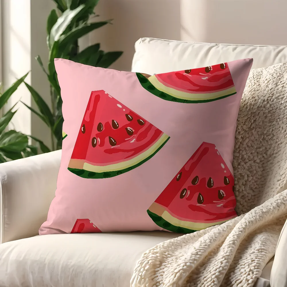 Refreshing Summer Watermelon Cushion Cover For Pillow Printing Sofa Decoration Home Car Room Coffee ShopOffice Nordic Simplicity