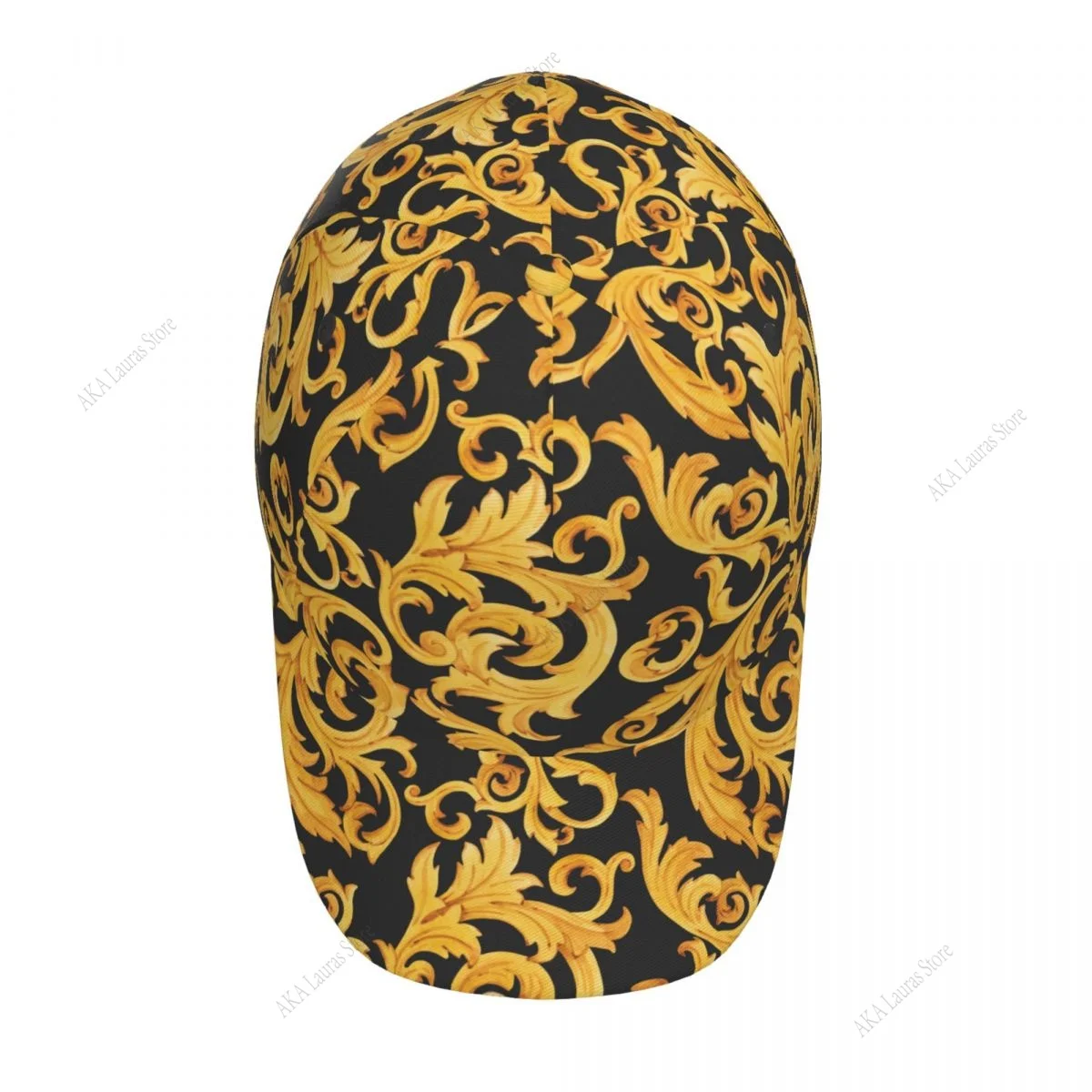 

Golden Baroque Outdoor Trucker Hat Men Women Visor Cap Street Hip Hop Caps Golf Luxury Polo Cap