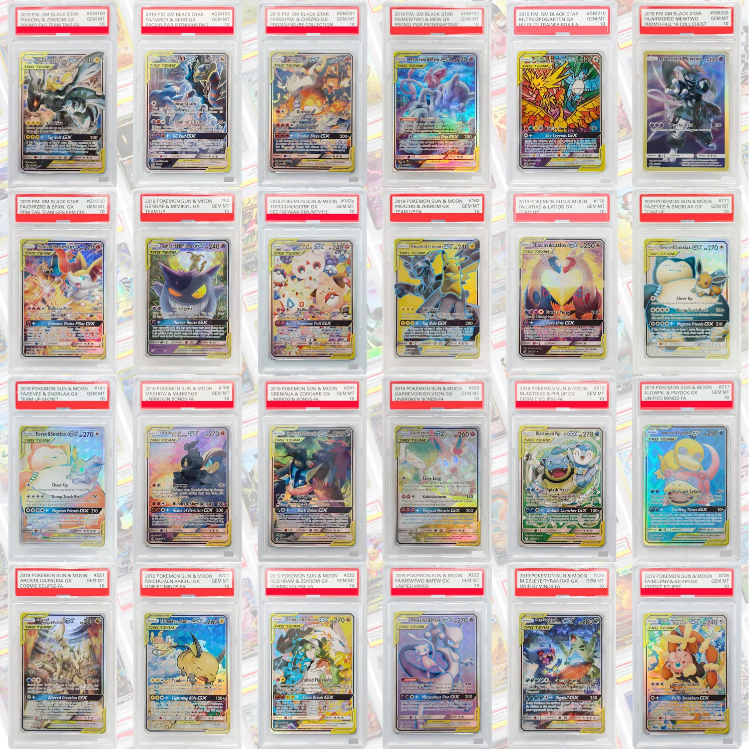 Carte de notation DIY en anglais 2019 Latias Latios GX # 170 Cartes de jeu Reshiram Zekrom Gardevoir Sylveon Arceus Moltres Raichu Jouet