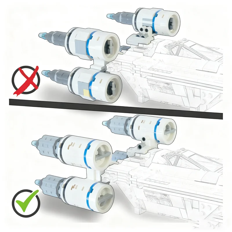 377 pièces MOC Expansion U Starfighter portes plus grande étoile bataille modèle jouets blocs de construction Architecture bricolage idée cadeau de noël