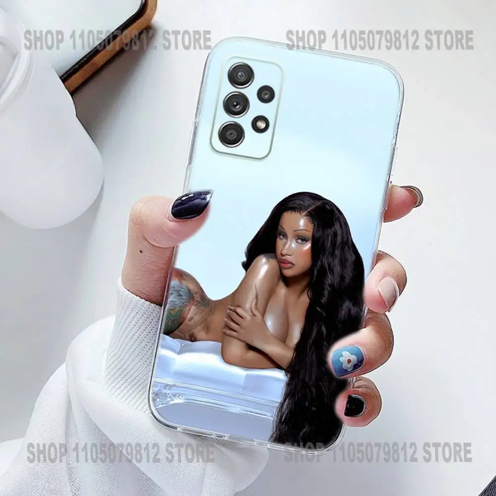 حافظة هاتف Am I the Drama C-Cardi B من السيليكون لهاتف سامسونج S30,23,21,22,20 FE lite,S10,9,PIus Note20 Ultra Soft Transparent #3