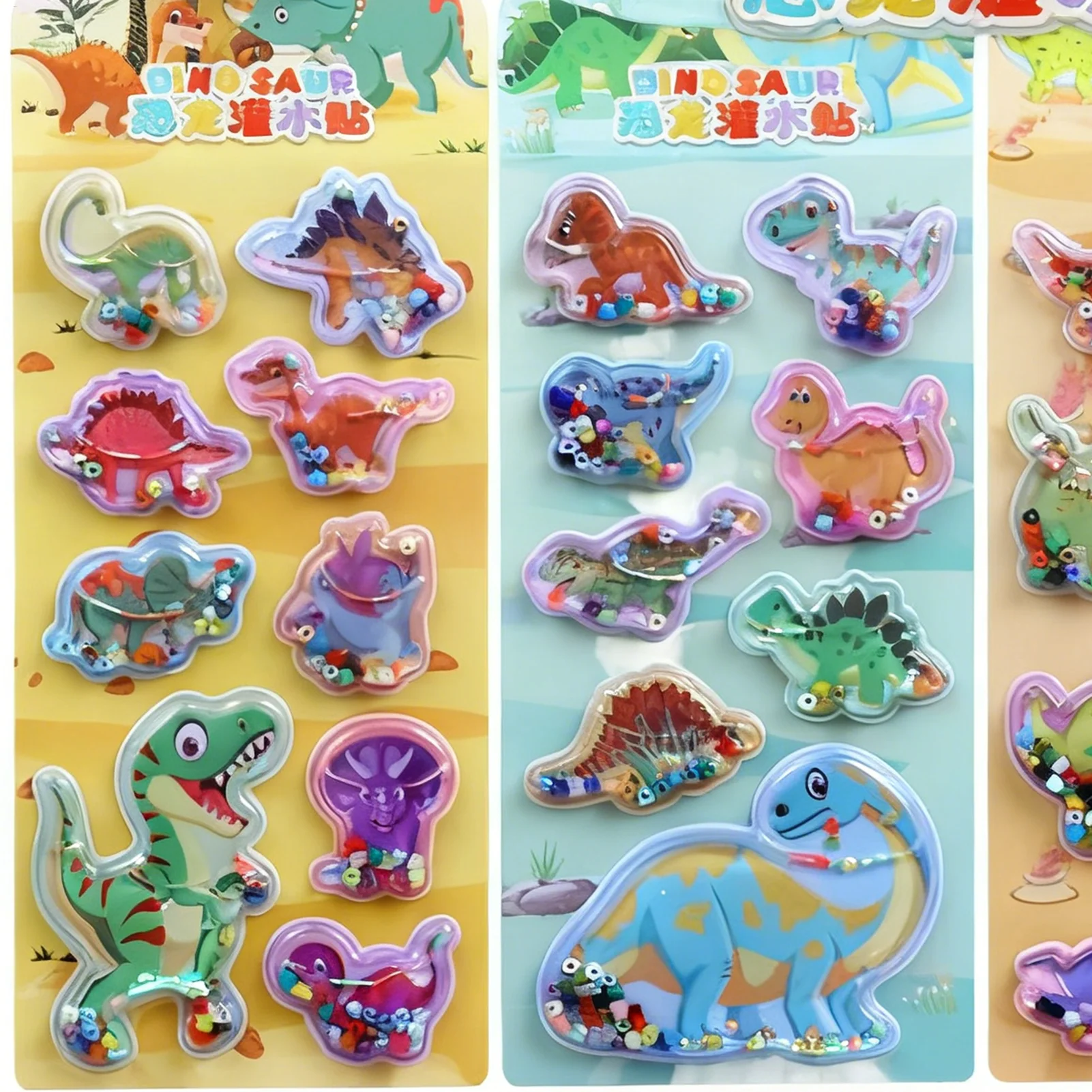 Autocollants 3D 4 pièces pour coque de téléphone, autocollants de bouteille d'eau de dessin animé pour étudiants, enseignants, enfants artistes