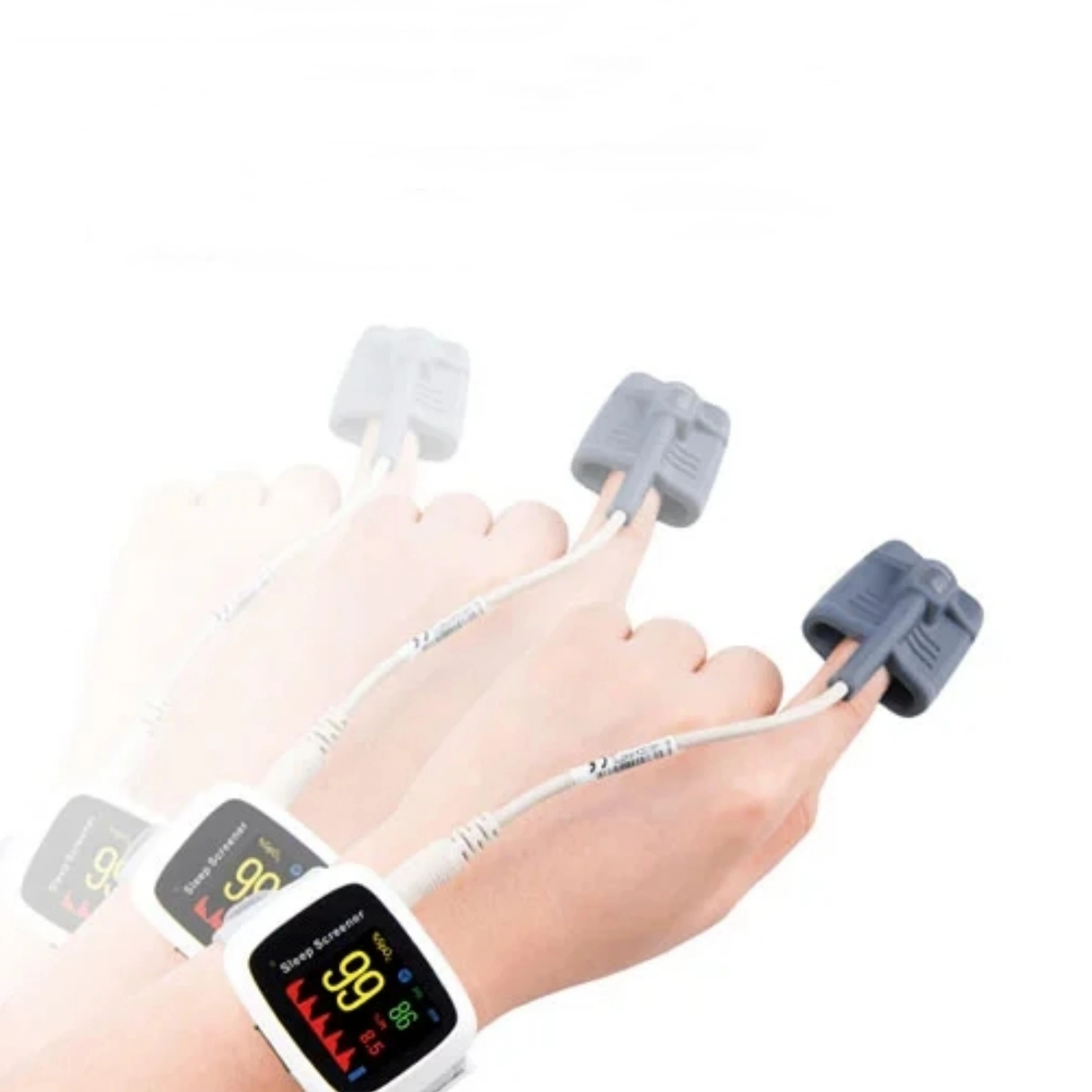 Homecare Sleep Screener Wireless BT USB Sleep Syndrome Diagnostics Portable Oxygen Meter Wrist Fingertip Finger Pulse Oximeter