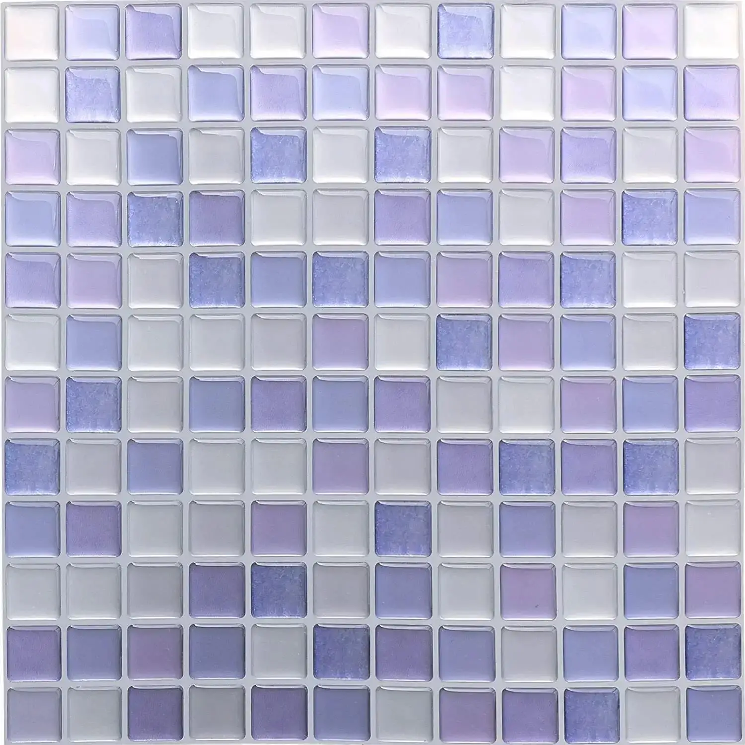 Crystal Mosaic Tile Wall Stickers 3D Self Adhesive Waterproof DIY Backsplash Wallpaper, Bathroom Kitchen Home Decoration
