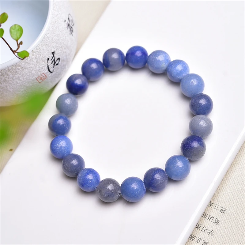 10MM Natural Blue Sodalite Bracelet Women Beautiful Colorful Crystal Energy Healing Fashion Gemstone Jewelry 3PCS