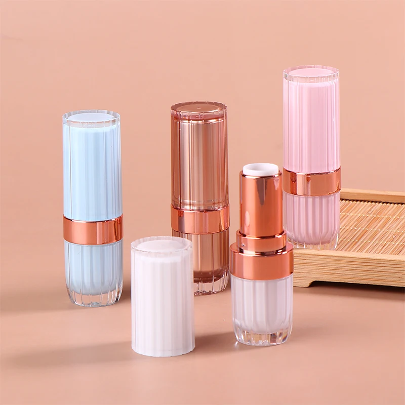 Tubo per rossetto con fibbia rotonda da 3,6 g Tubi per balsamo per labbra vuoti Lucidalabbra Confezione per trucco da viaggio Tubi per campioni Contenitore per rossetto fatto da sé