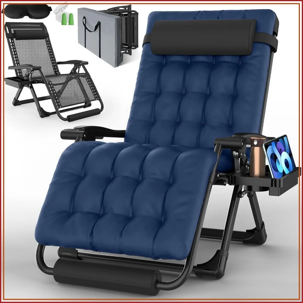 Oversized Zero Gravity Chair XXL with Full-Size Carry Bag for Outdoor