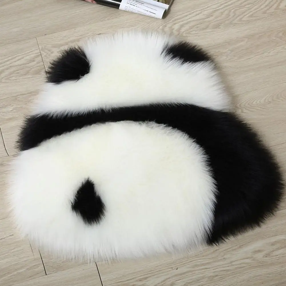 Panda Toy Soft Touch Panda Pillow Stuffed Toy Washable Non-fading Adorable Chair Seat Cushion Cute Sofa Decor for Kids Adults