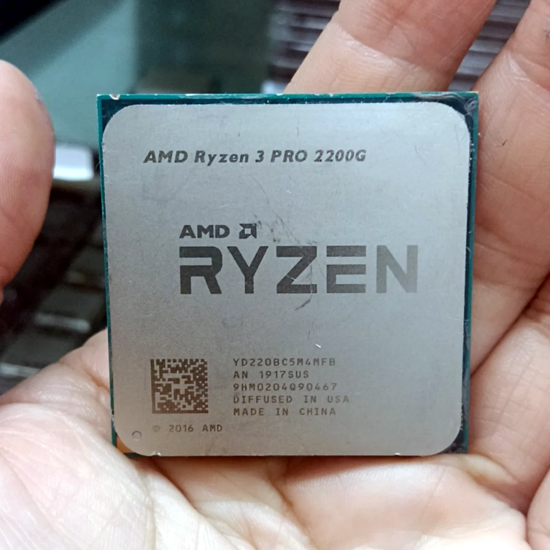 

Процессор AMD Ryzen 3 PRO, 2200 ГГц, 4 ядра, 4 ядра, 14 нм, разъем AM4, 65 Вт