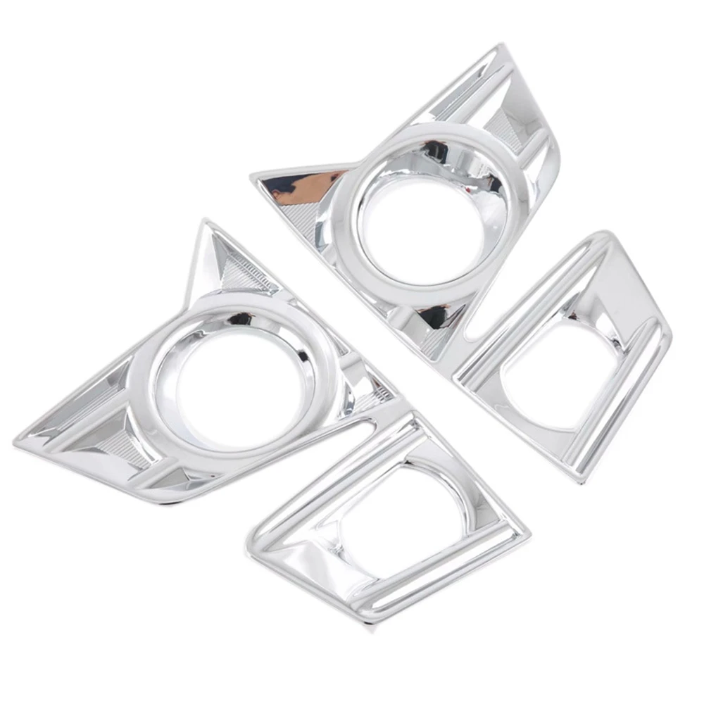 Car Front Foglight Cover Frame Trim Sticker for ISUZU D-MAX 2021 2022 Car Styling Fog Lamp Frame ABS