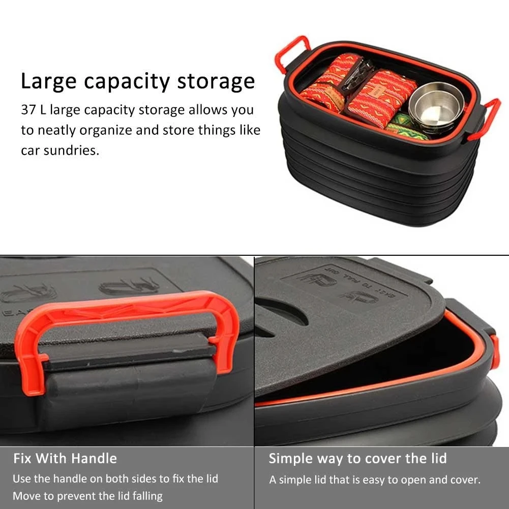 18L Collapsible Bucket Portable Telescopic Storage Bucket Foldable Car Wash Bucket Outdoor Travel Fishing Pails Household Items