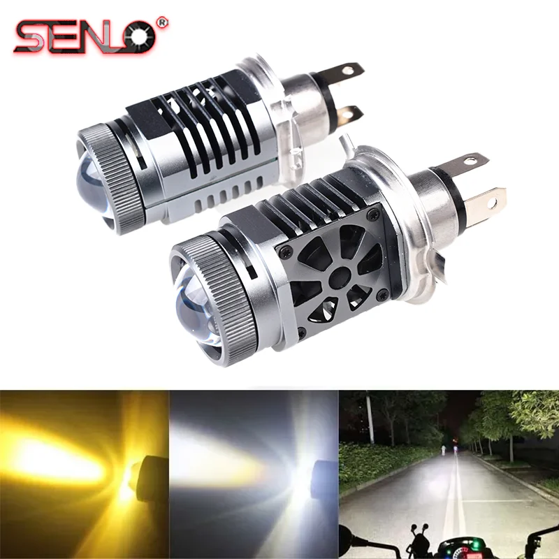 

1PCS H4 9003 M3 LED Hi/Lo Beam Canbus No Error Car Motorcycle Headlight Bulb CSP Fanless H4 HB2 LED Light Auto Moto Headlamp M2B
