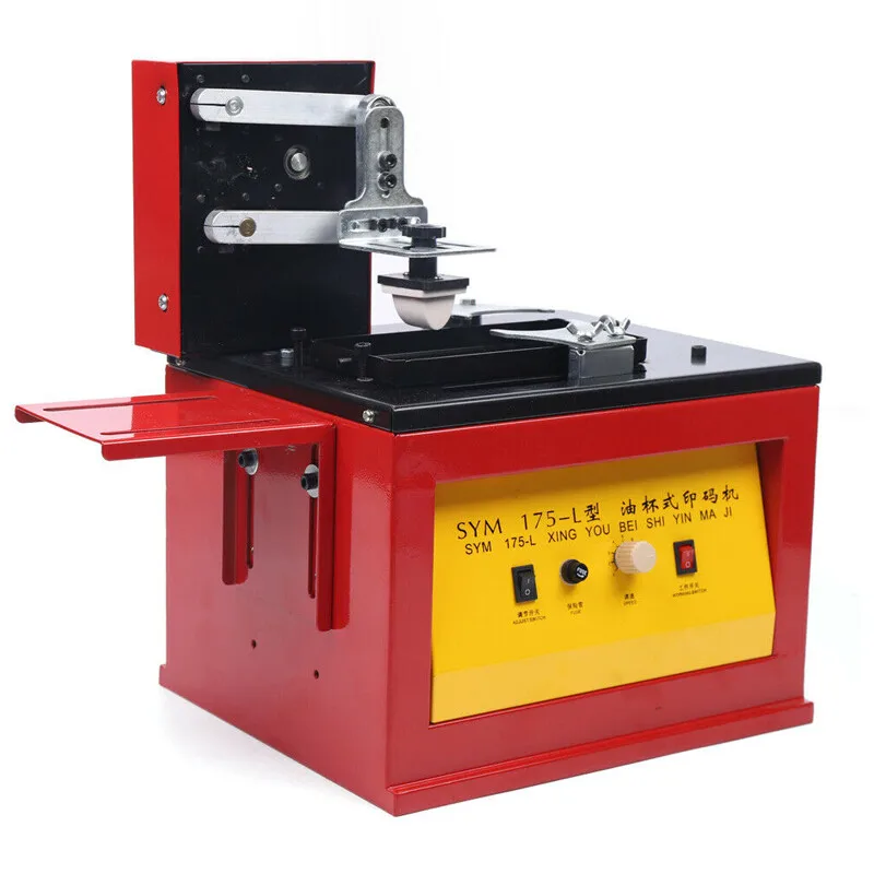 220V Desktop Electric Pad Printer Ablaufdatum Zeichen Logo Code Druckmaschine