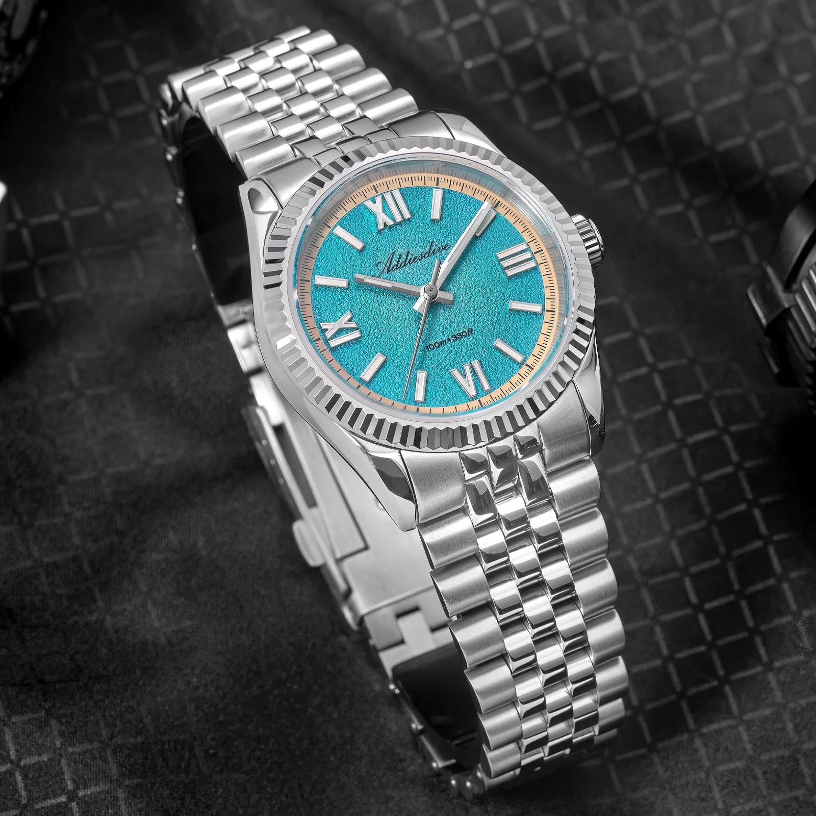 

ADDIESDIVE Quartz Watch Men 36mm Luxury Sapphire AR Coated 10Bar Diving Wristwatch Supper Luminous Waterproof VH31 Watches New