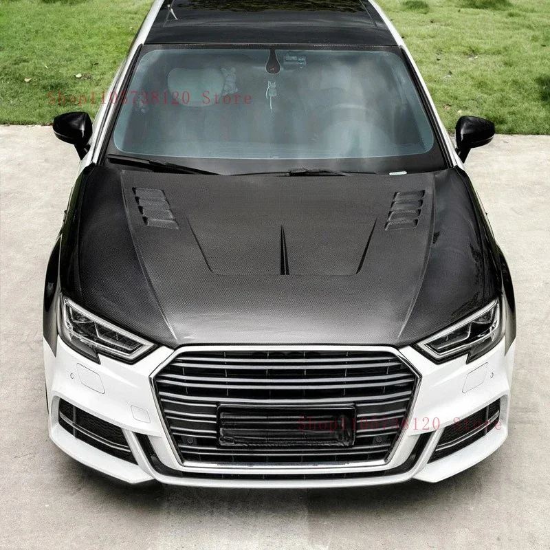 Car Engine Bonnet Hood Carbon Fiber A S RS V -