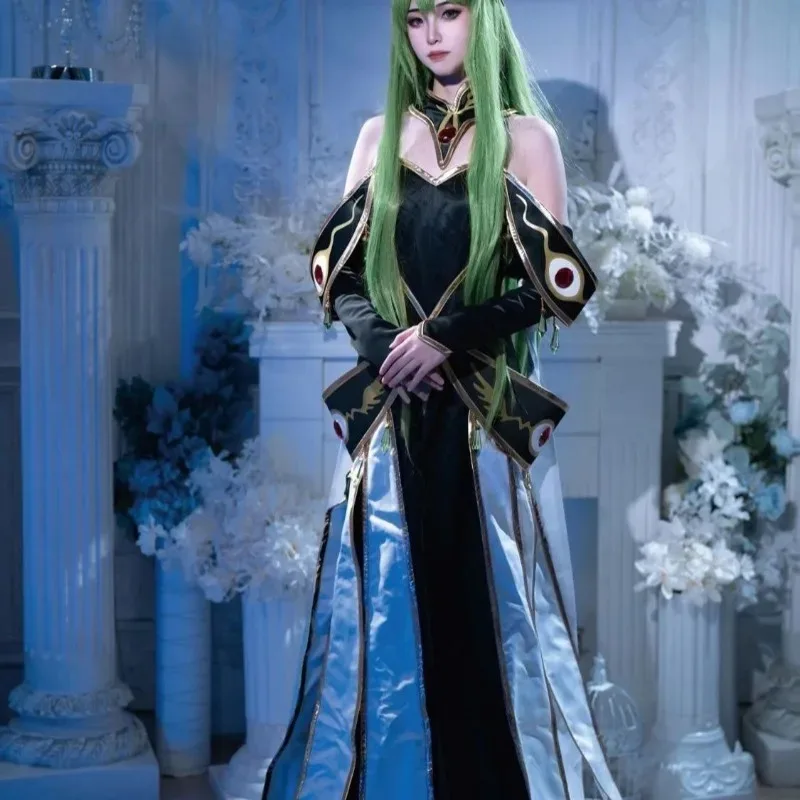 

Anime Code Geass Lelouch of The Rebellion CC Cosplay Costume Black Emperor Uniform Accessories Dress Full Set Party k;3,c'5.b;8'