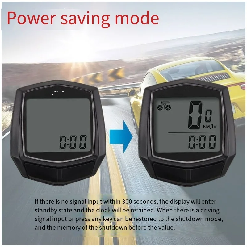 1PCS Waterproof Wired Digital Bike Ride Speedometer Odometer Bicycle Cycling Speed Counter Code Table Bicycle Accessories