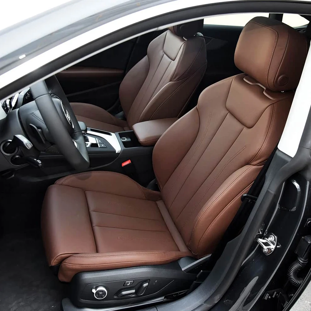 

Чехлы для сидений автомобиля Audi A5 2017-2021 из искусственной кожи, полный комплект, автоаксессуары