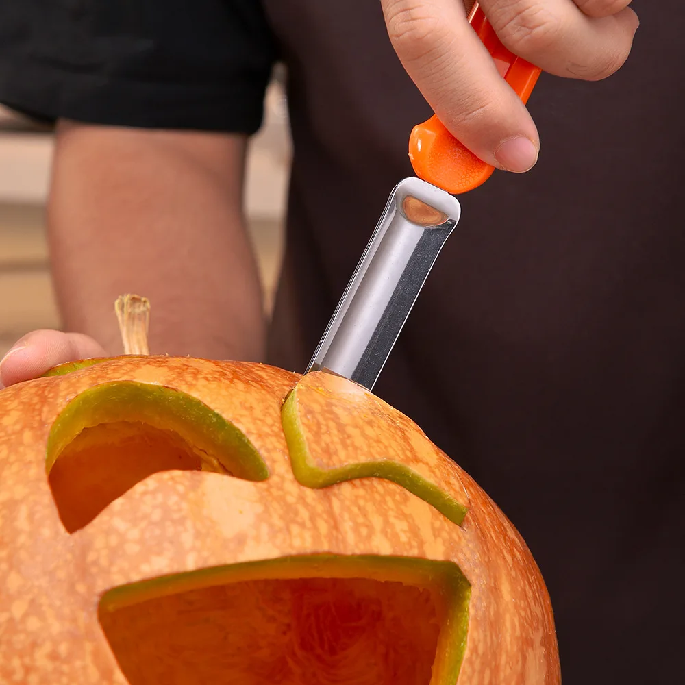 7pcs/Set Halloween Stainless Steel   Pumpkin Carving Tools Kit Professional Pumpkin Carving knife Set With Storage Bag