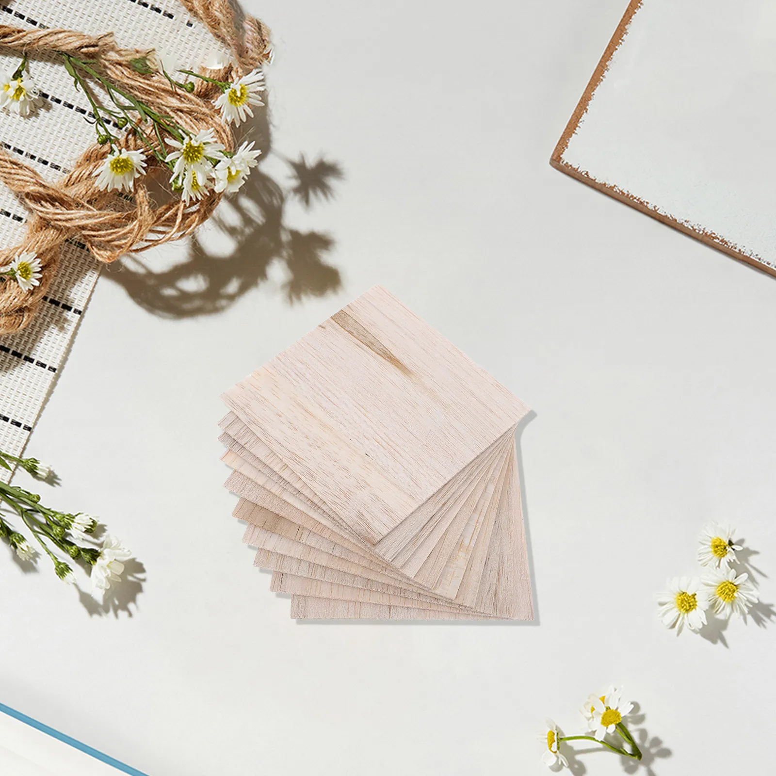 

10Pcs Balsa Wood Sheets Thin Unfinished Natural Wood for DIY Aircraft Ship Models School Projects and Craft Supplies