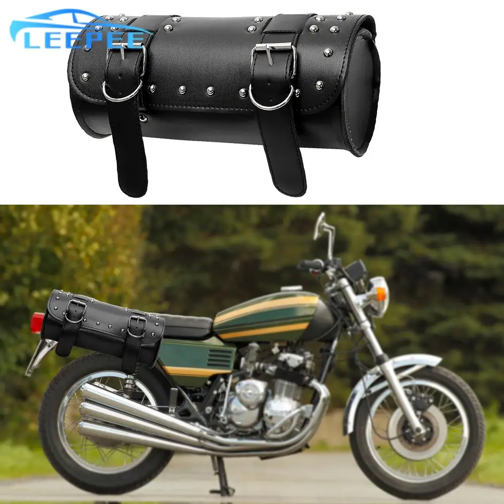 PU Leather Tank Bag Motorcycle Bag Motorcycle Luggage Storage Pouch Saddle bag Moto Backpack Motorcycle Accessories