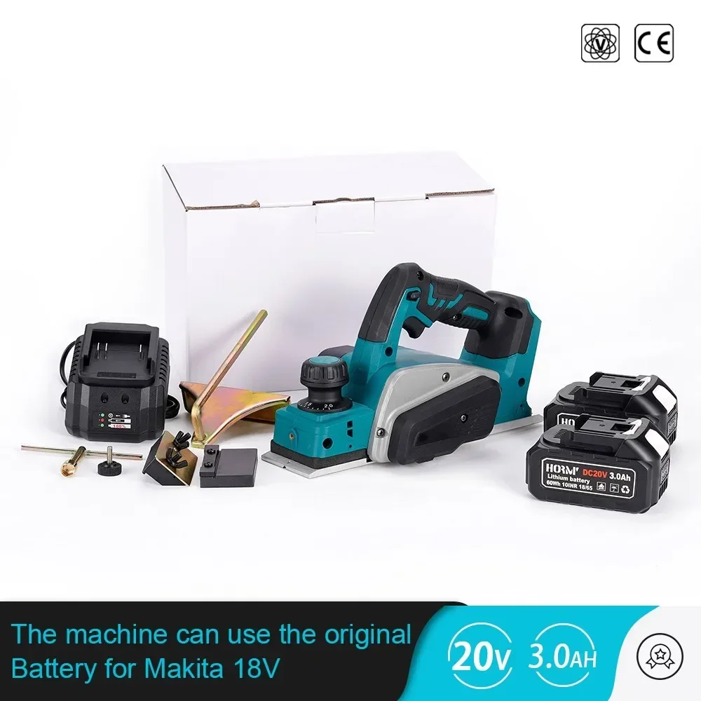 

Cordless Electric Planer 15000rpm Electric Router Trimmer with Wrench Wood Cutting Machine Woodworking Tool For Makita Battery