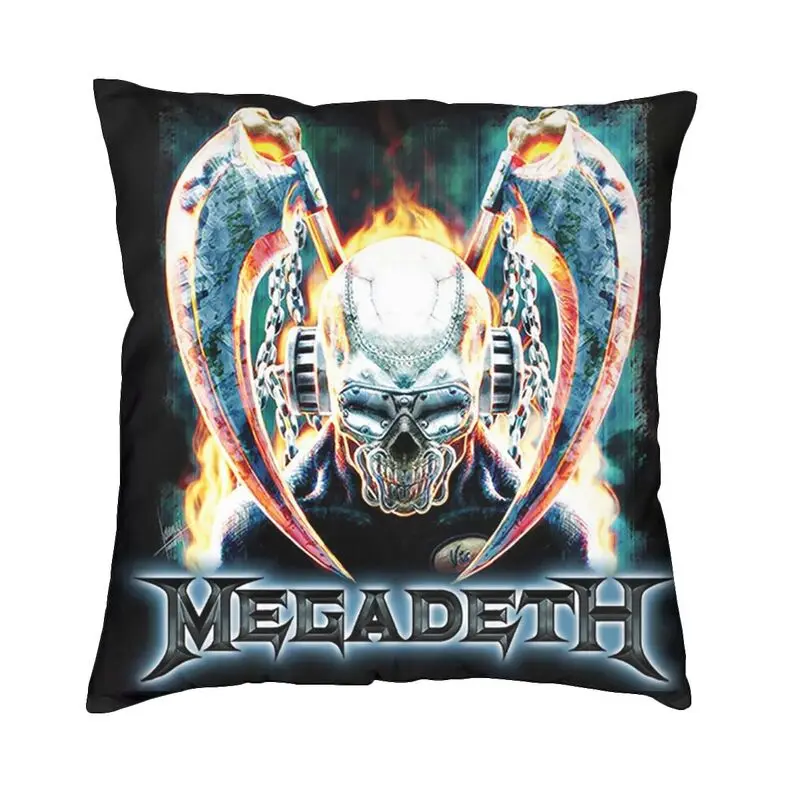 

Чехлы для роботизированных подушек Megadeths, домашний декор для дивана, квадратная наволочка в стиле хэви-метал, 45x45 см