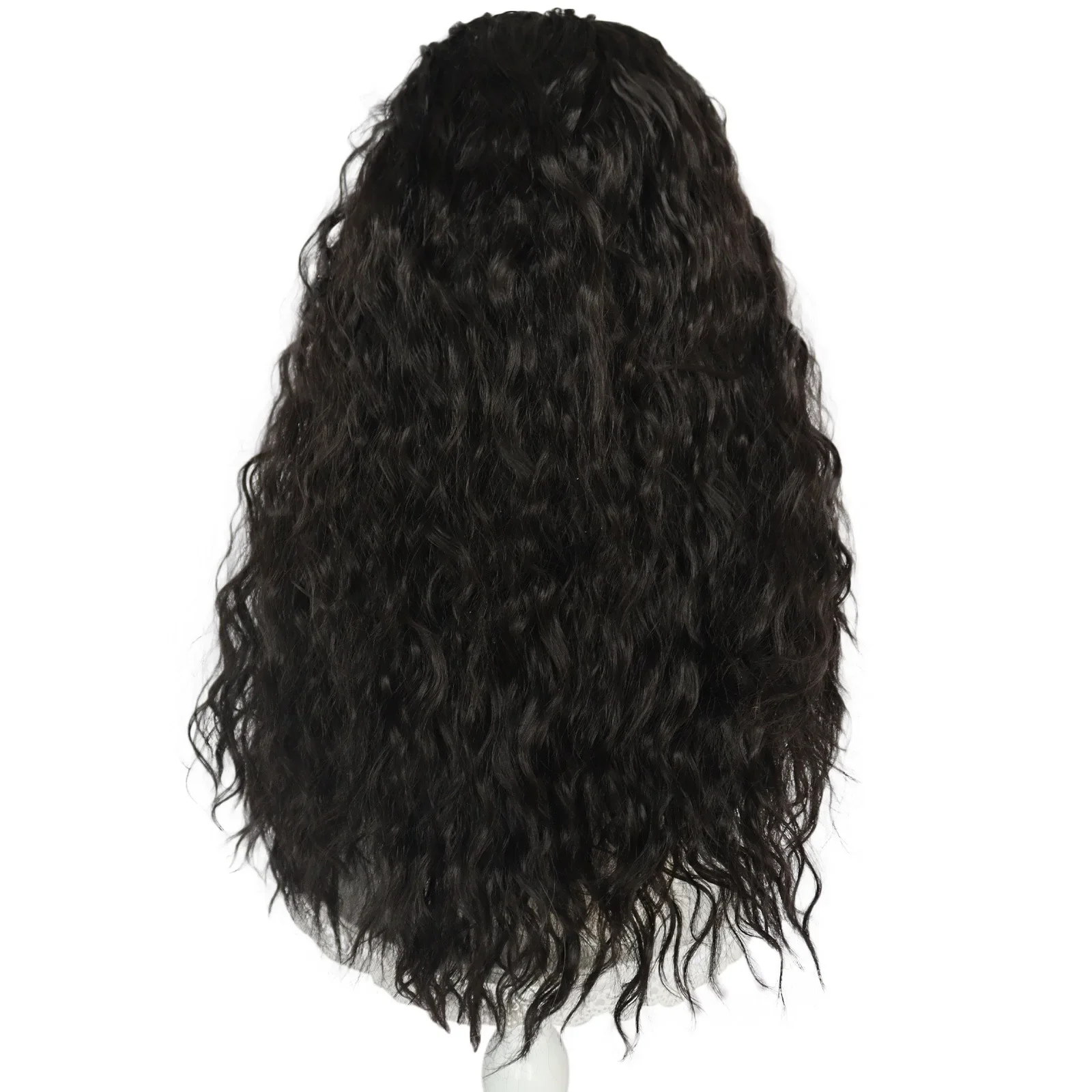 Peruka Cosplay Moana z filmu animowanego, damska, długa, czarna, kręcona, falowana, odporna na ciepło, syntetyczne włosy