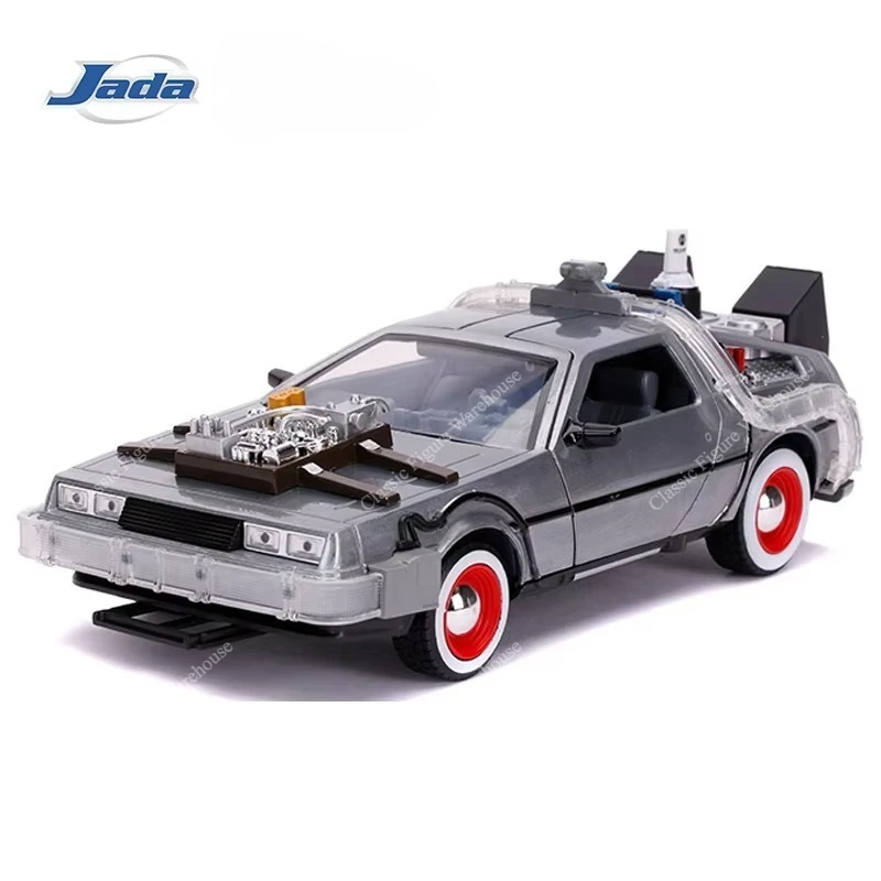 In Stock 100% Original Jada Toys Back to the Future Part 3 DeLorean Time Machine Diecast Model Cars Collectibles Model Toy Japan