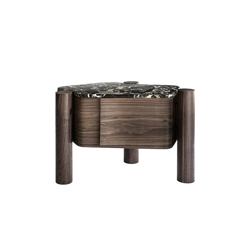 Bedroom bedside table modern Italian minimalist light luxury leisure