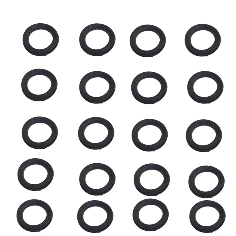 10/20pcs Rubber Washer Replacement Orings Rubber Washers For 1" Spinlock Dumbbell Nut Vertical/ Flat Rubber Ring