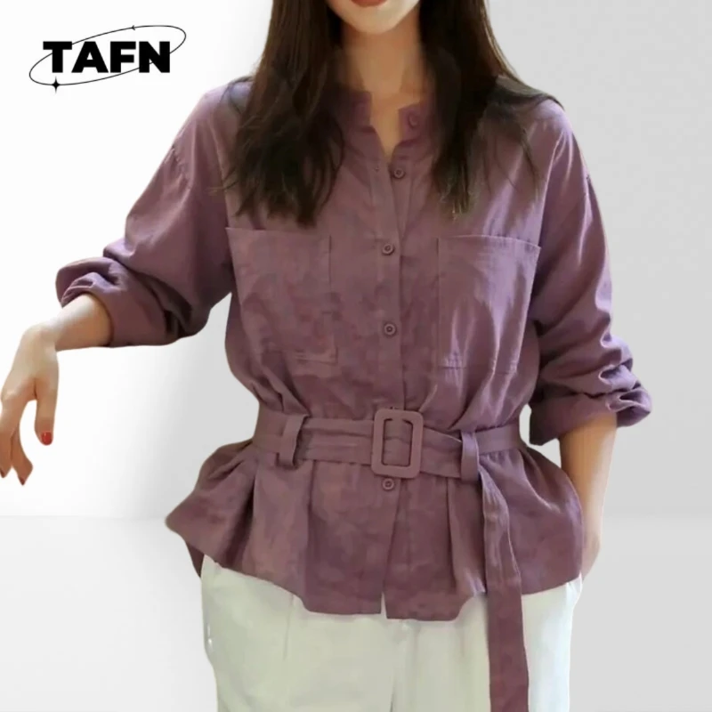 レディース ミドル丈 ウィンドブレーカー カジュアル トレンチコート 秋シーズン向け レディース ロングラインジャケット ウエスト調節可能 AJ2808