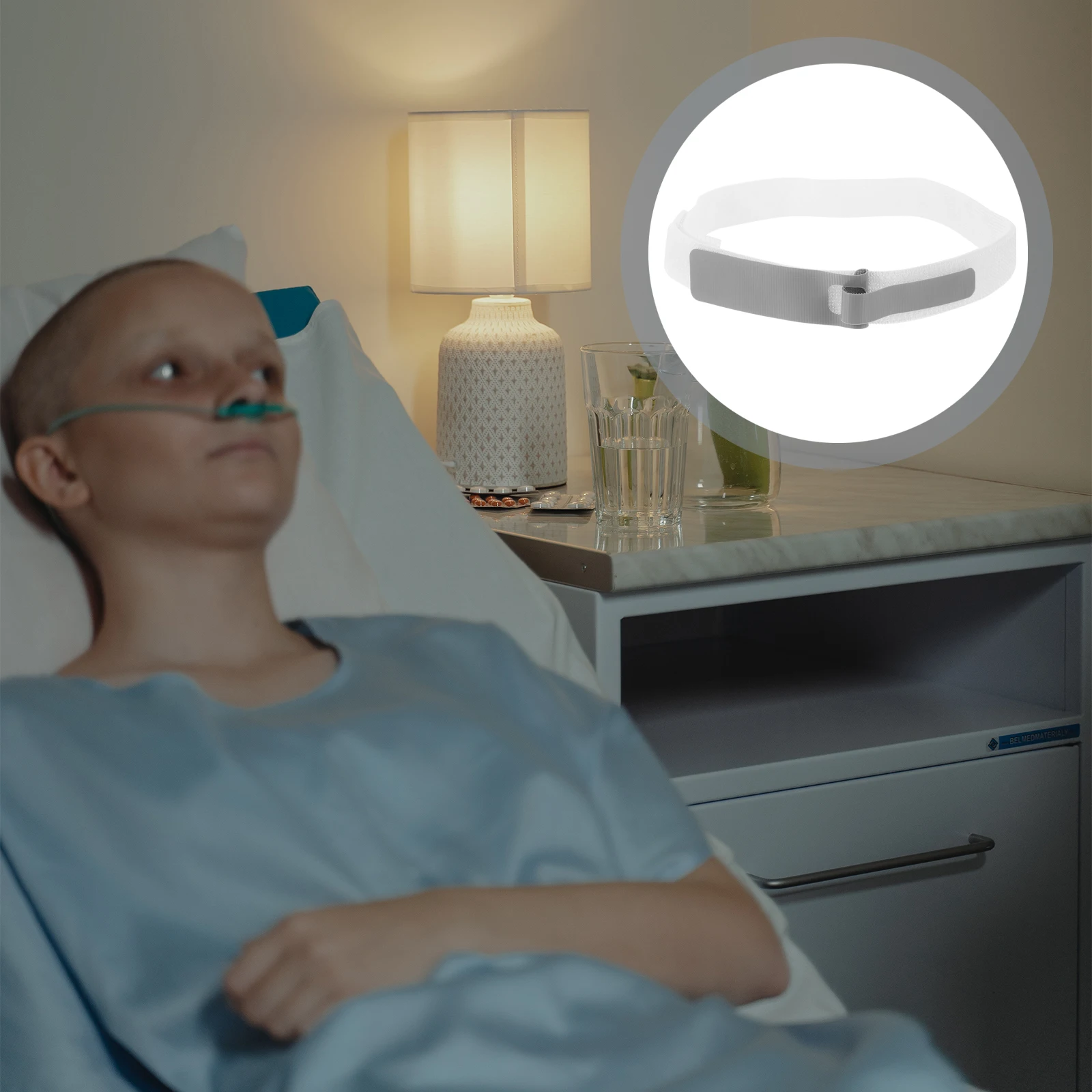 

Catheter Securement Loop Adjustable Elastic Strap Urinary Catheter Holder Fixation Tape For Men Women Universal Size White Color