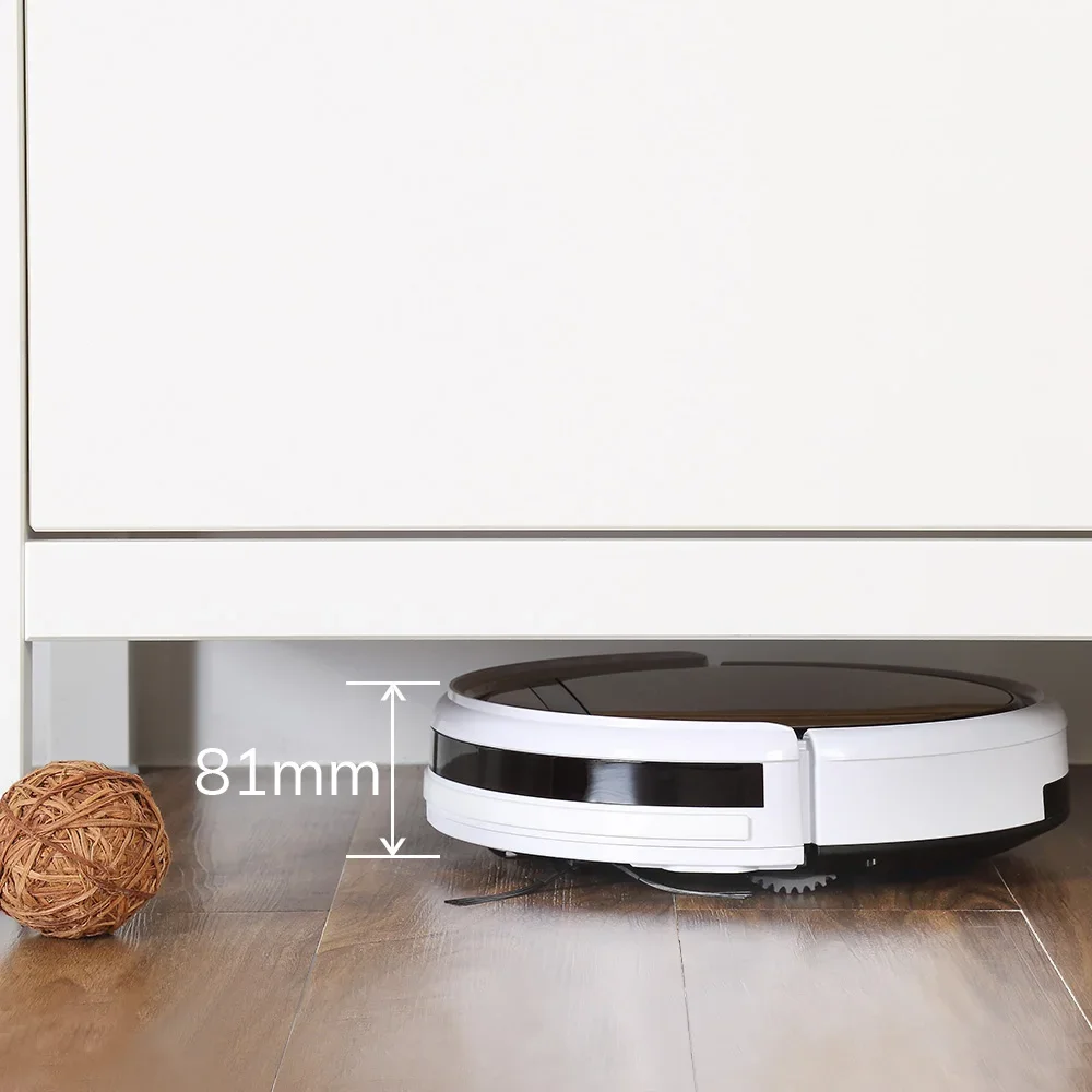 Original ILIFE V5S Pro Ultra Thin Robot Vacuum Cleaner Wet Mopping Pet Hair and Hard Floor Automatic Powerful Suction